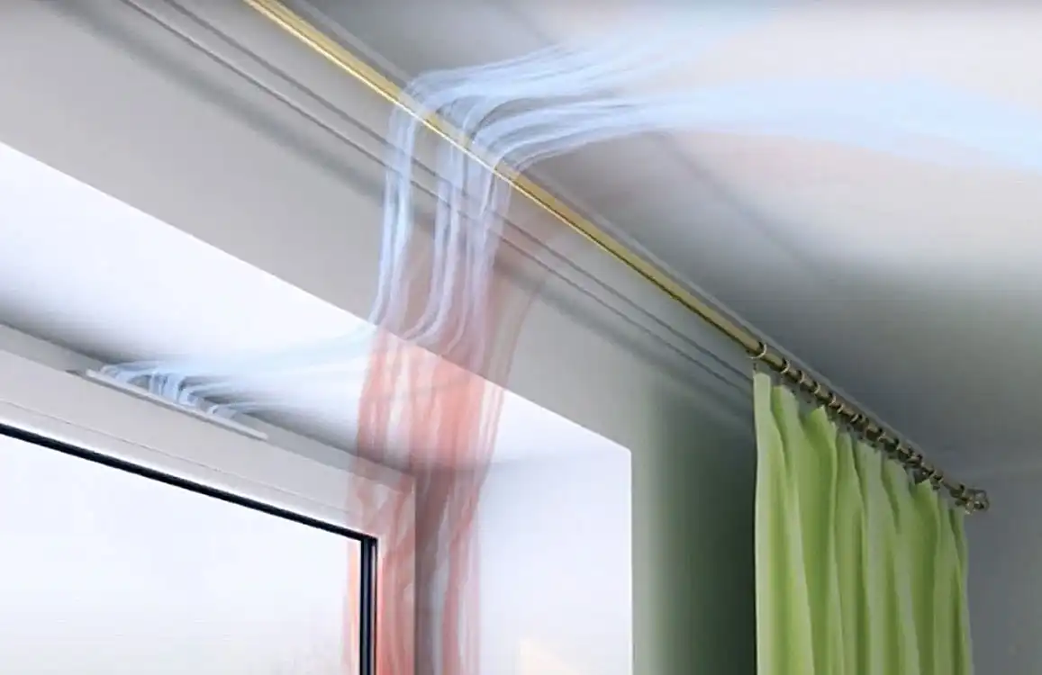 animation of clean air through a window vent